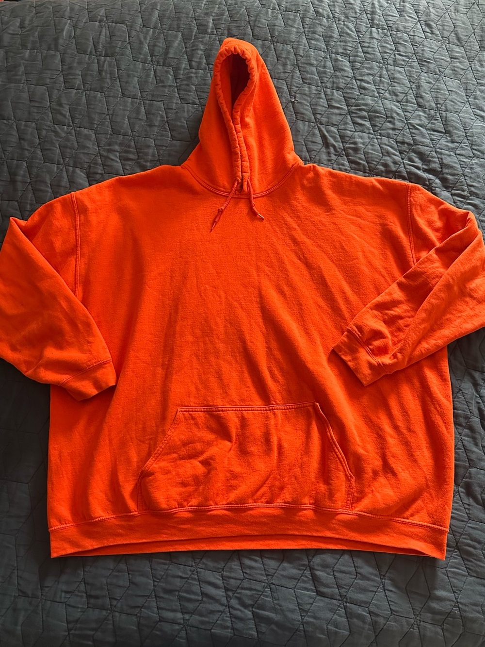 Blank Orange Vintage Hoodie